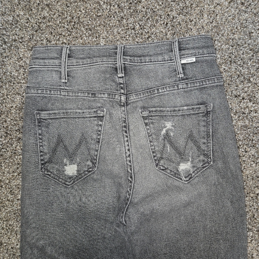 Mother The Hustler Crop Step Chew Jean Size 25 - Picture 3 of 10
